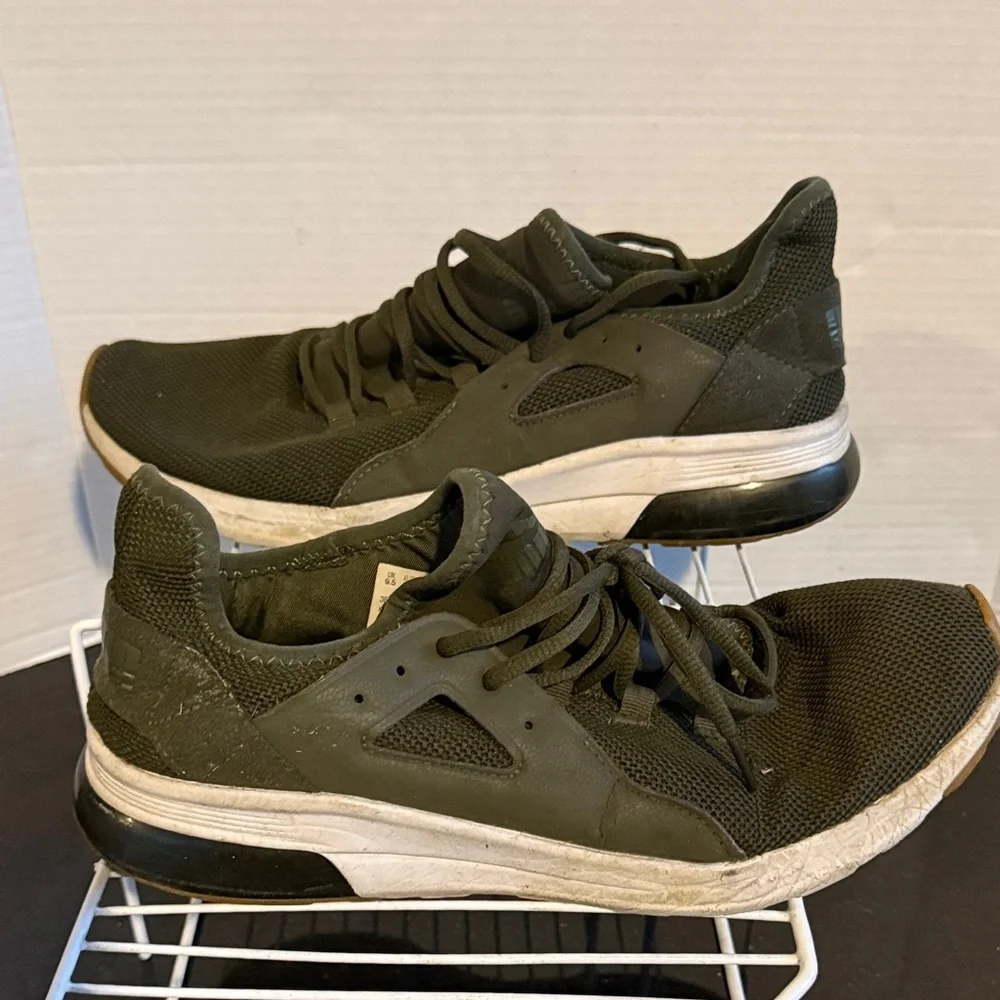Puma Electron Street Sneakers Olive Green Men 10.5